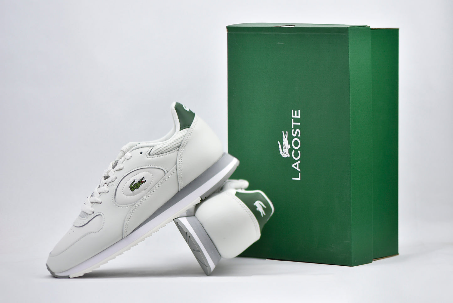 LACOSTE LINETRACK WTH/GRN