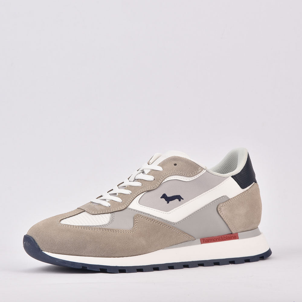 HARMONT AND BLAINE SCARPA UOMO CALF BEIGE BIANCO