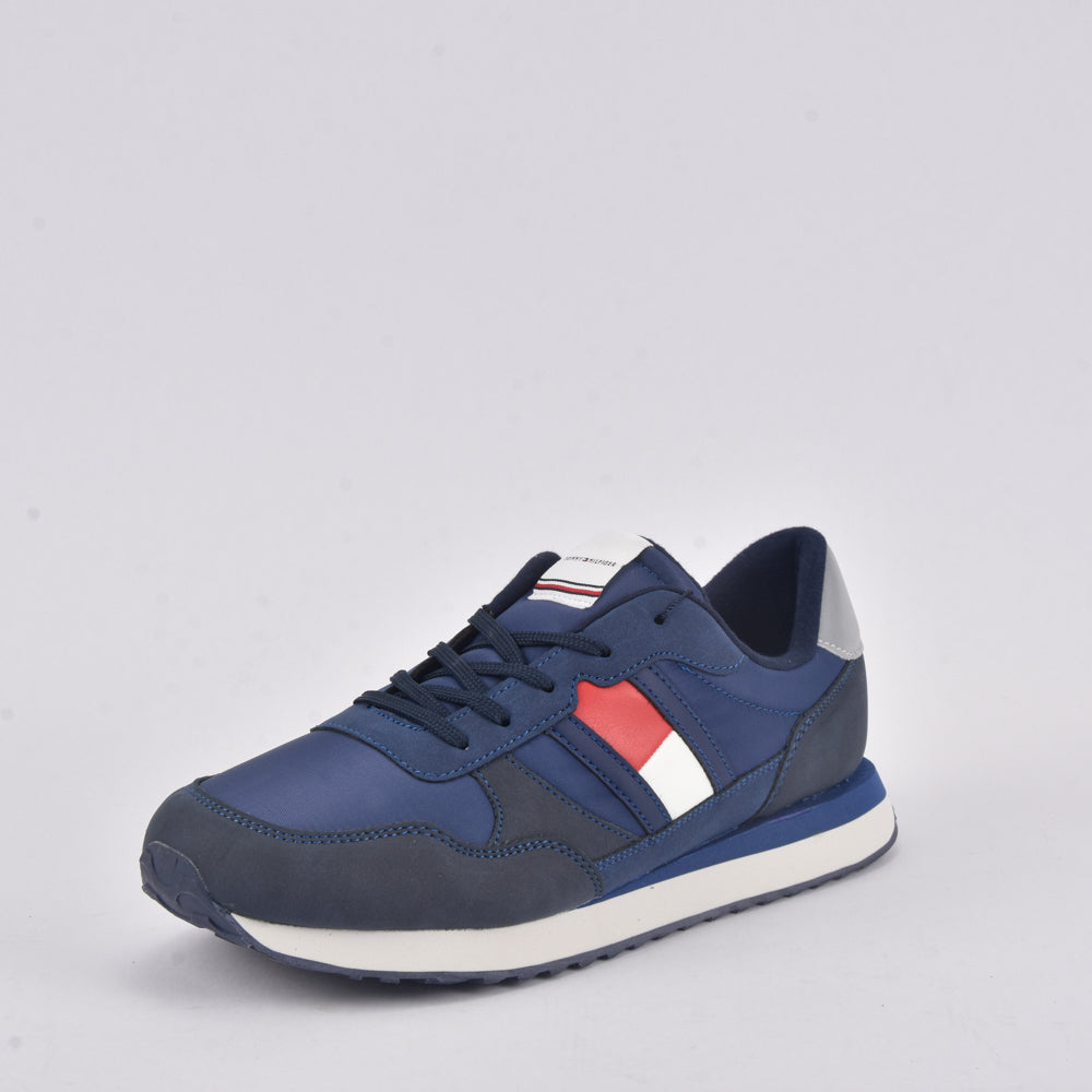 TOMMY HILFIGER FLAG LOW CUT LACE-UP BLUE