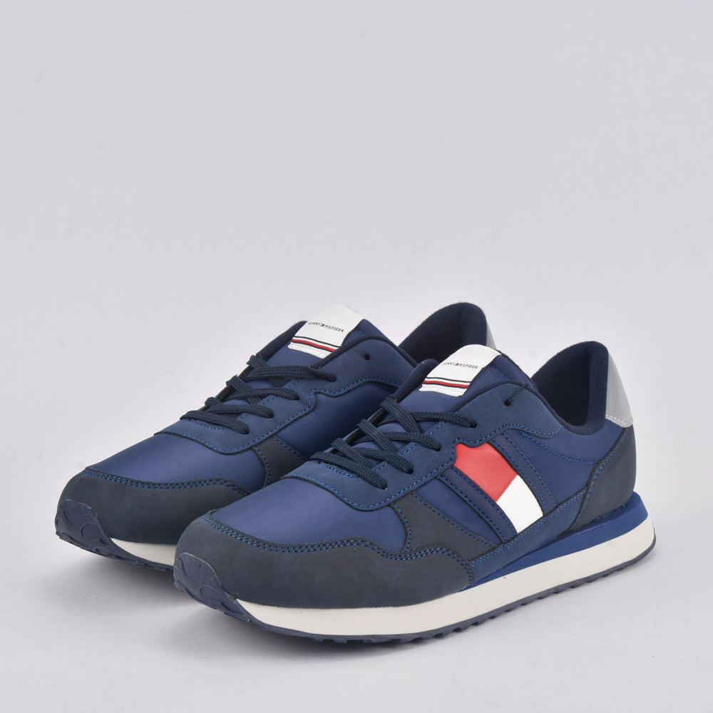 TOMMY HILFIGER FLAG LOW CUT LACE-UP BLUE